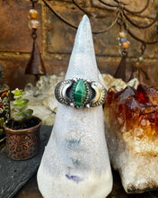 Load image into Gallery viewer, Silver Malachite Ring