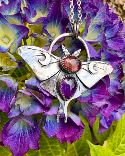 Luna Moth necklace