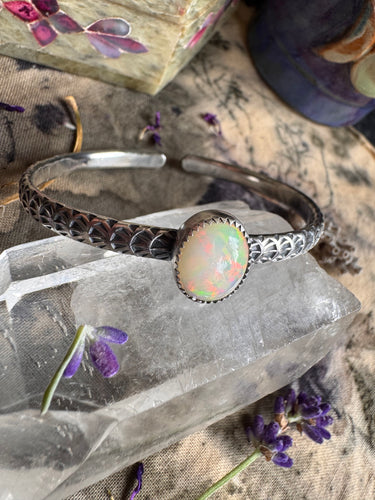 Oval Opal cuff