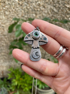 Spooky Eye ball Mushroom Necklace