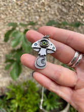 Load image into Gallery viewer, Halloween Eye ball Mushroom Necklace