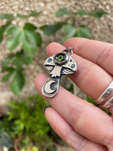 Halloween Eye ball Mushroom Necklace