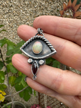 Load image into Gallery viewer, Opal and Garnet eye Necklace