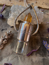 Load image into Gallery viewer, Citrine roller ball necklace