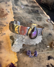 Load image into Gallery viewer, Labradorite celestial cuff for Victoria