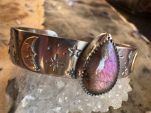 Load image into Gallery viewer, Labradorite celestial cuff for Victoria
