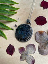 Load image into Gallery viewer, Blue Labradorite sun pendant