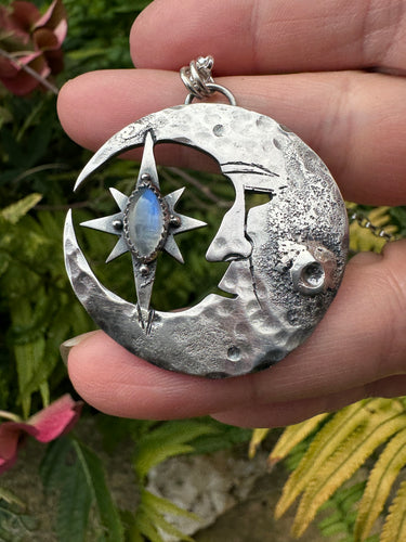 Man in the moon pendant