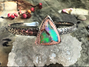 Triangle Galaxy Opal cuff