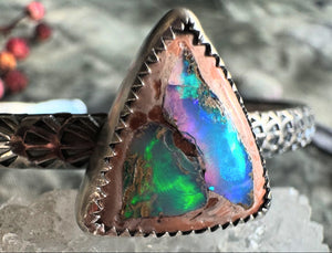 Triangle Galaxy Opal cuff