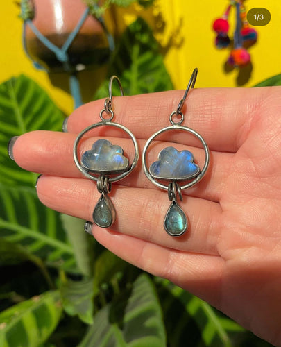 Custom cloud earrings