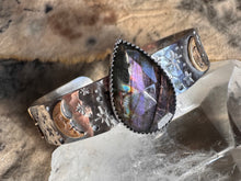 Load image into Gallery viewer, Purple Labradorite celestial cuff 3