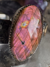 Load image into Gallery viewer, Purple Labradorite celestial cuff 2