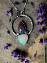 Load image into Gallery viewer, Double Opal necklace