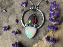 Load image into Gallery viewer, Double Opal necklace
