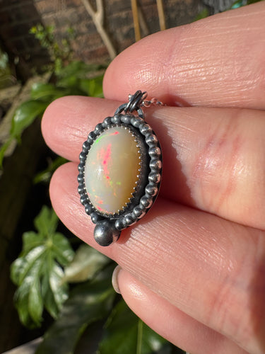 Silver Opal pendant