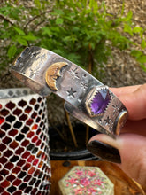 Load image into Gallery viewer, Celestial Amethyst cuff