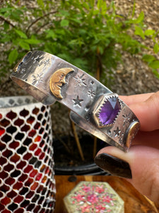 Celestial Amethyst cuff