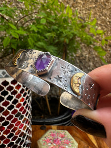 Celestial Amethyst cuff