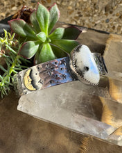 Load image into Gallery viewer, Rainbow moonstone cuff