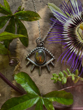 Load image into Gallery viewer, Black Ethiopian Opal eye pendant