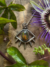 Load image into Gallery viewer, Black Ethiopian Opal eye pendant