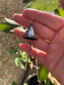 Silver Magic Mushroom necklace