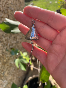 Silver Magic Mushroom necklace